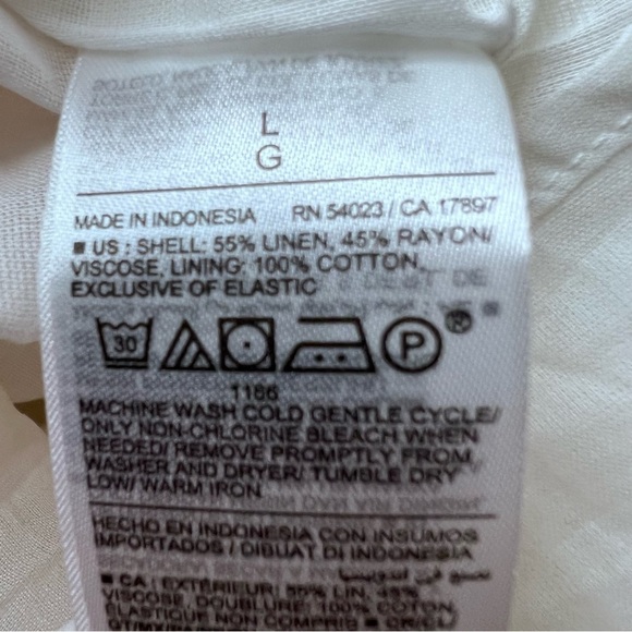 Old Navy Linen Ruffle Polka Dot Maxi Dress Size Large NWT - Picture 9 of 10